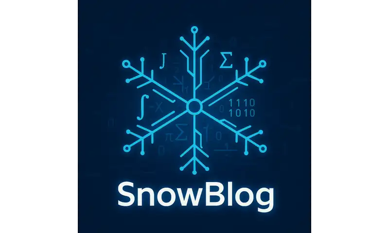 A Technological and Mathematical Blue Snowflake